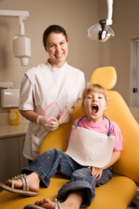 Girl and Dentist